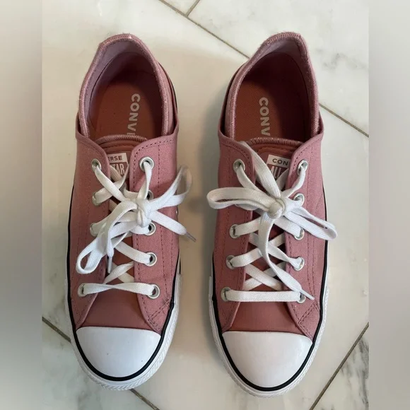 Converse CTAS dusty rose flat zero drop sneaker easy-step crush heel sz 8.5 wmn - Picture 3 of 10